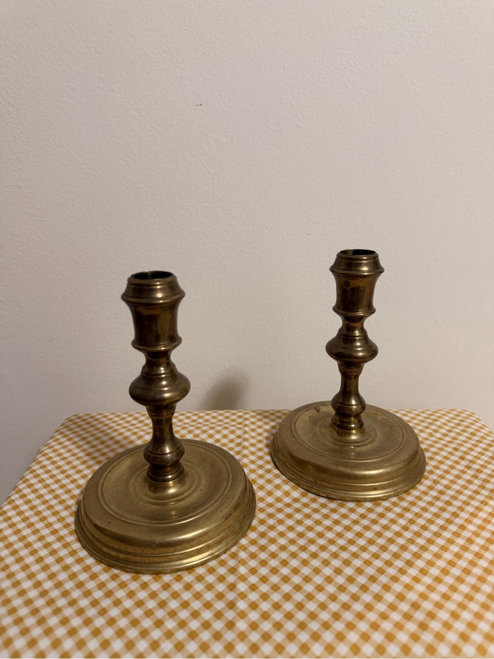 Brass Pair Candle Holders